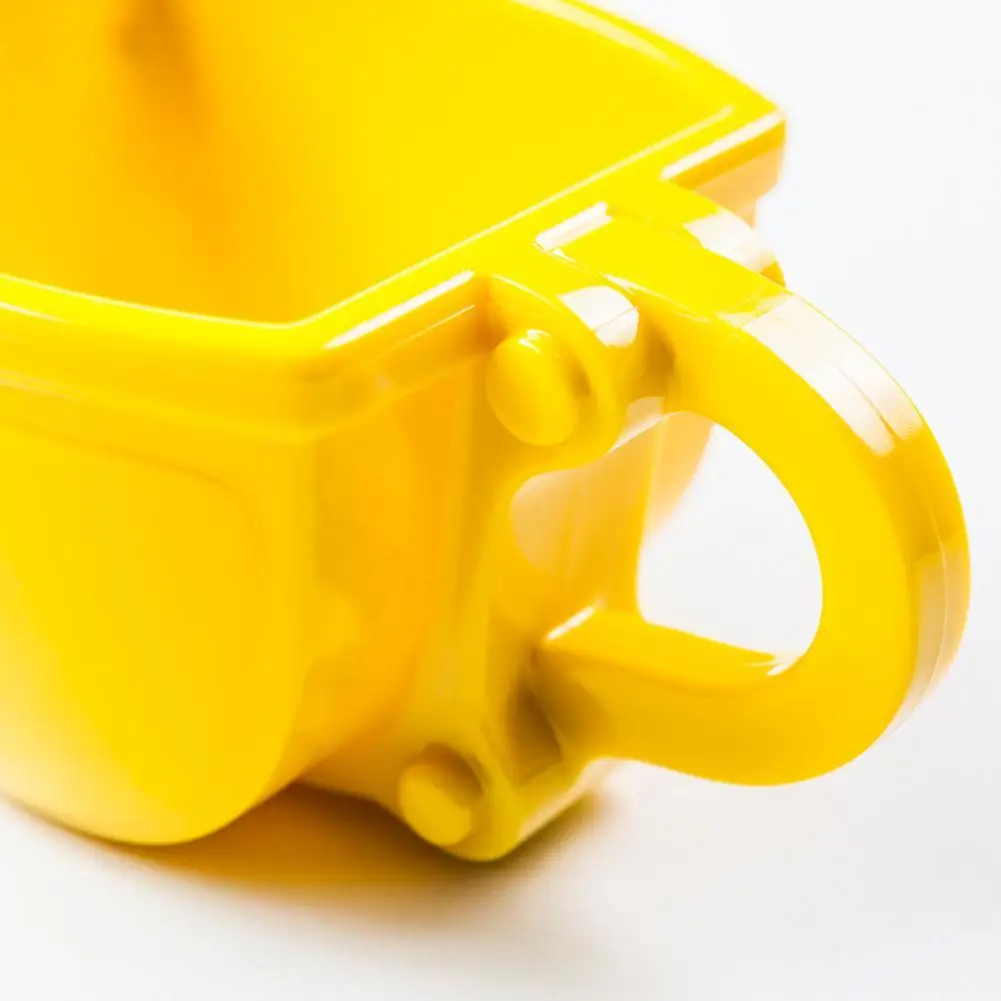 Модель кувшина для кофе "3D Желтый экскаваторный ковш с лопатой и веселым копателем, пепельница-ковш для торта, чашка для чая".