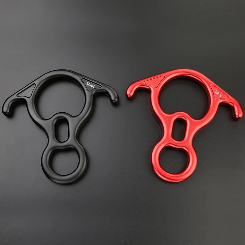 

Rescue Figure With Bent Ears Belay Device Gear Equipment For Mountain Tree Climbing Training Outdoor Aerial Yoga