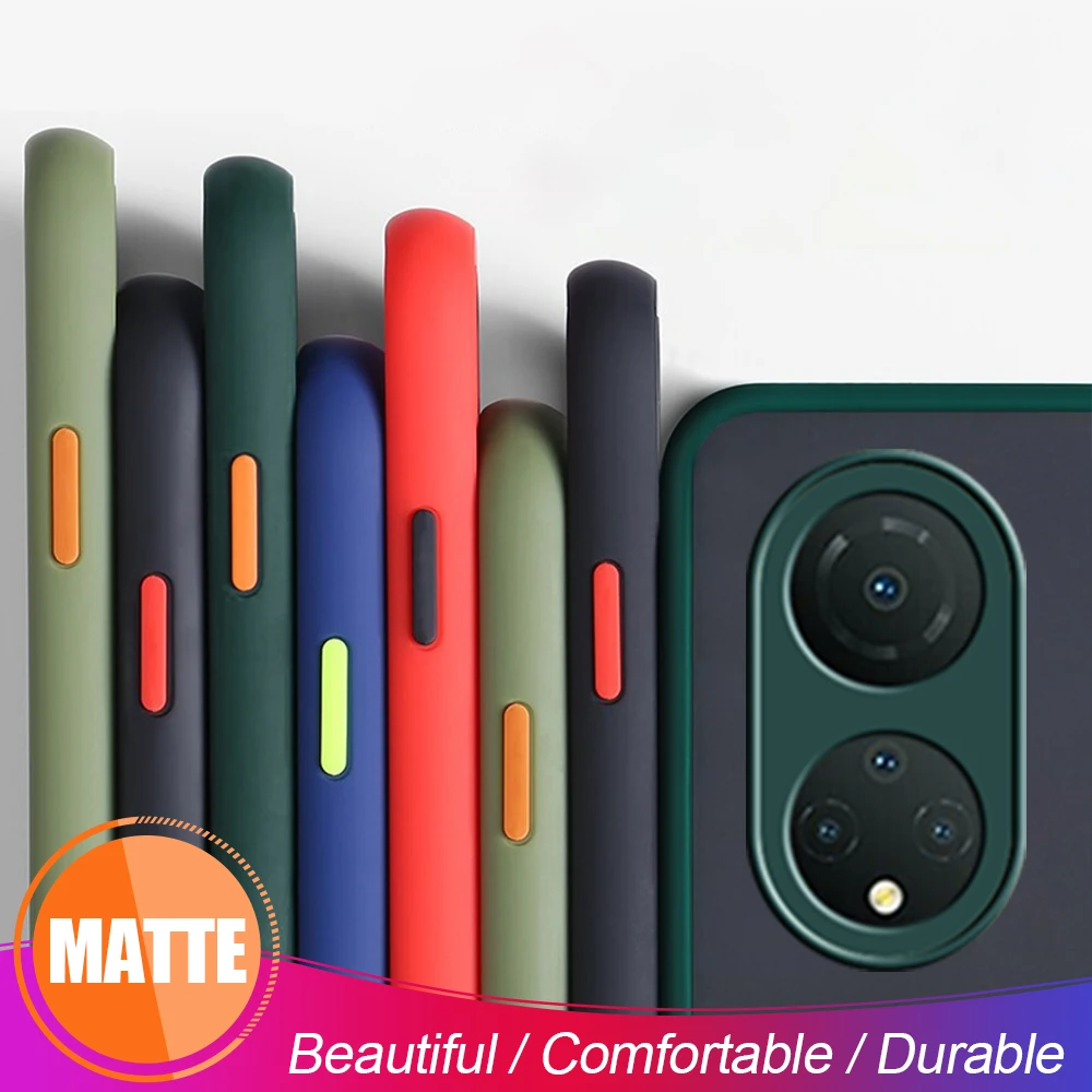 

For Honor X7 6.74inch Skin Feel Matte Silicone Hard Shockproof Bumper Cover Case For Huawei Huawai Honor Honer X7 X 7 CMA-LX2
