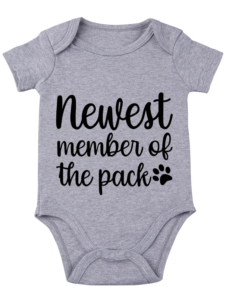 Новейший член пакета забавный детский комбинезон милый боди