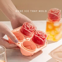 4 gridrose flower ice cube mold ice tray ice tray whiskey edible silicon ice maker modeling ice maker candle resin mould