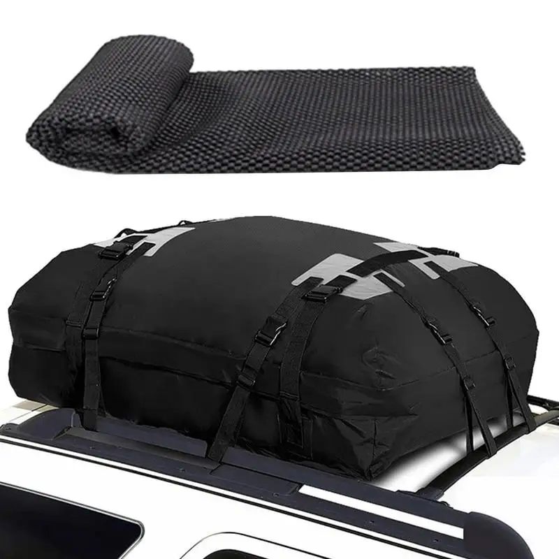 

600D Waterproof Cargo Bag Car Roof Cargo Carrier Universal Luggage Bag Storage Cube Bag For Travel Camping Luggage Storage Box
