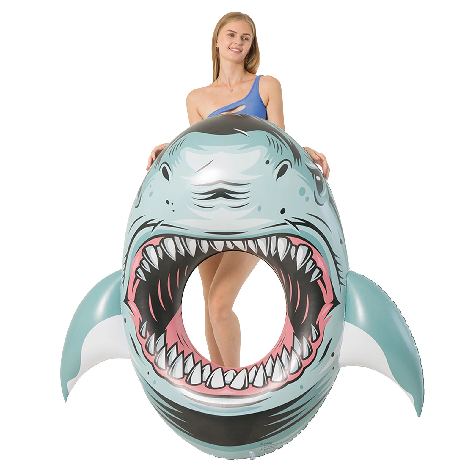 

Inflatable Pool Float Swimming Ring Water Toys Floating Shark Float Ring Toy Beach Floating Row Pool Party Toys Kids Water Fun