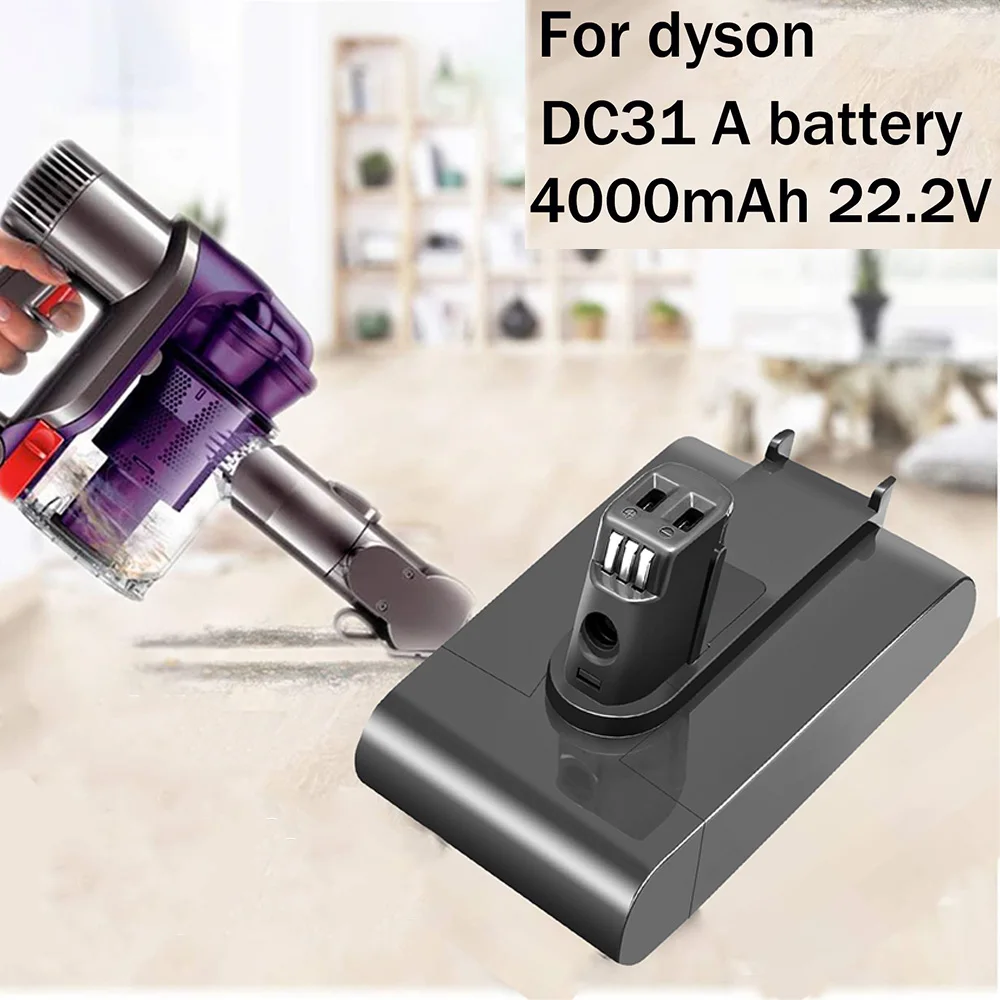 

Новый Сменный аккумулятор 22,2 в 4000 мАч DC31A для Dyson тип A DC31 DC34 DC35 DC44 DC45 Animal 917083-01 ручной пылесос