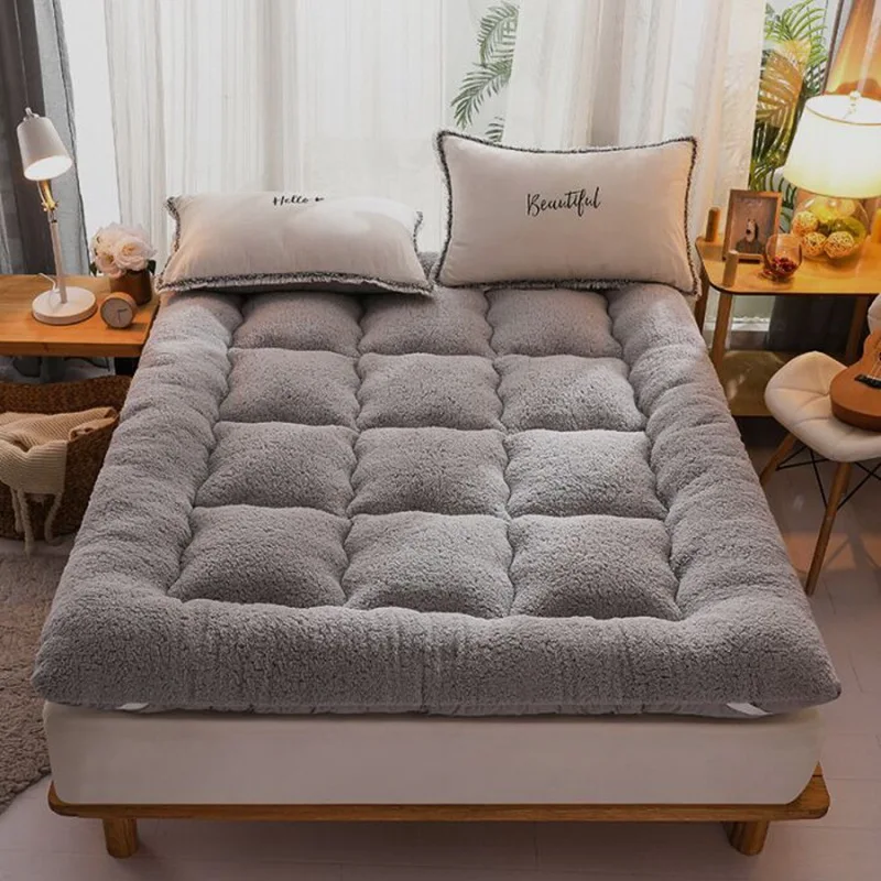 

Мягкий матрас из ягненка, утолщенный, Одноместный и двойной, складной матрас для студентов