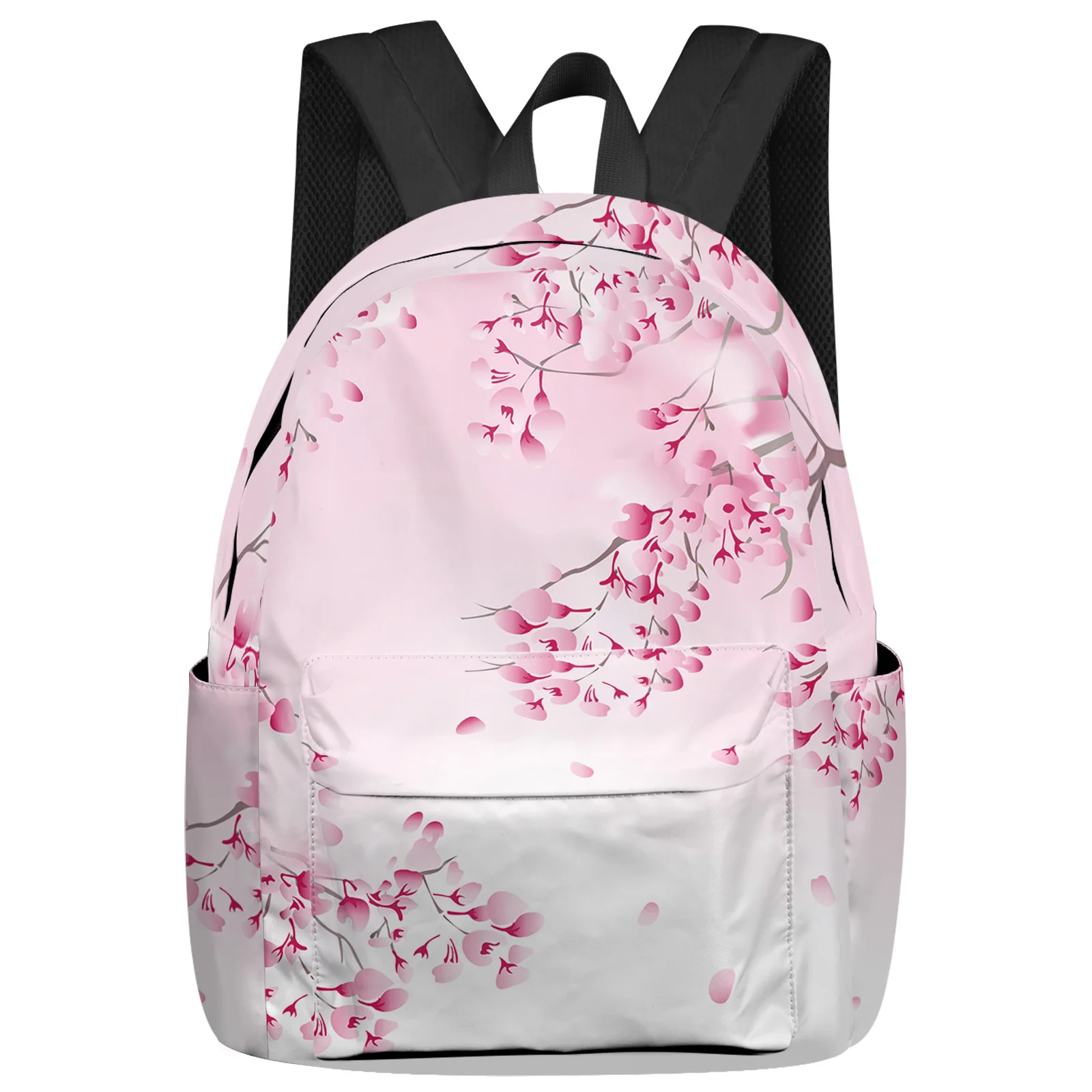 

Женский рюкзак с текстурой сакуры в японском стиле, школьные ранцы для подростков, рюкзаки для ноутбука для мужчин и женщин, дорожные сумки