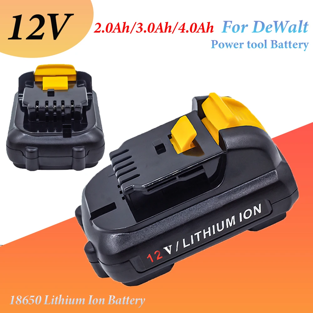 

2Ah/3Ah/4.0Ah Battery for DeWalt 12V Power Tools DCB120 DCB122 DCB124 DCB125 DCB121 DCB100 DCB101 DCB119 Reachargeble Battery