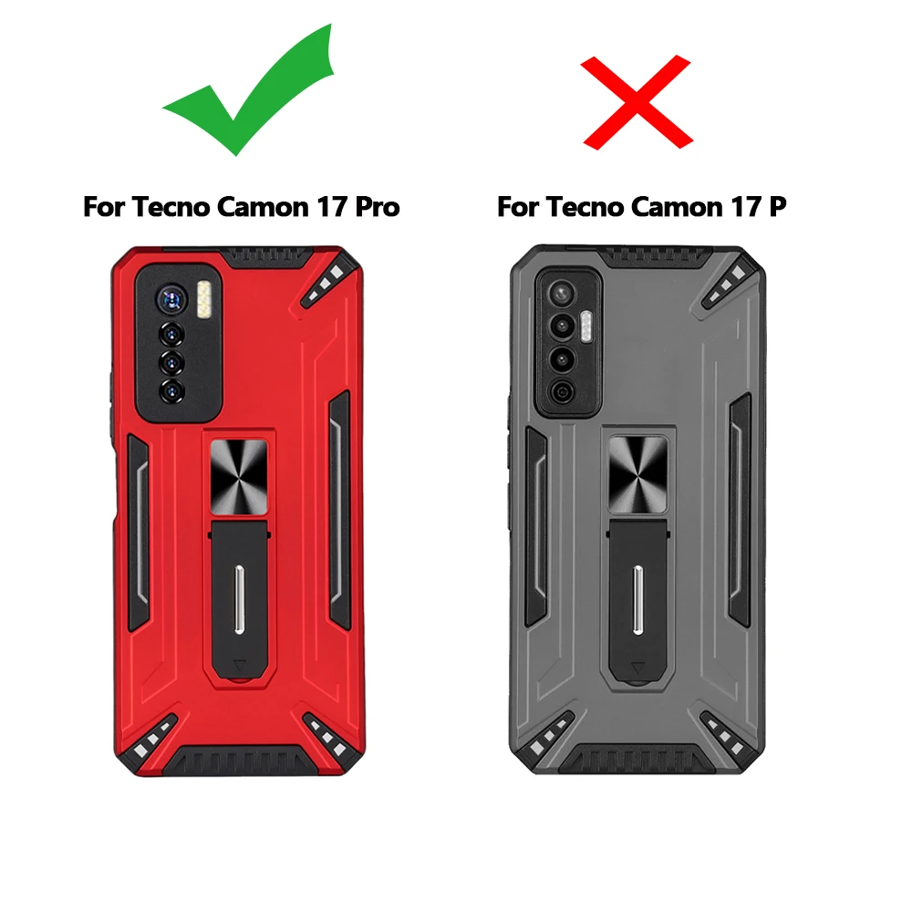 Противоударный Магнитный чехол-подставка для Tecno Camon 17 Pro Spark 6 Go | Мобильные