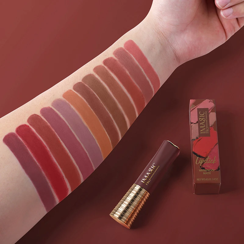 Помада матовая стойкая не оставляющая следов помада водостойкая макияж без