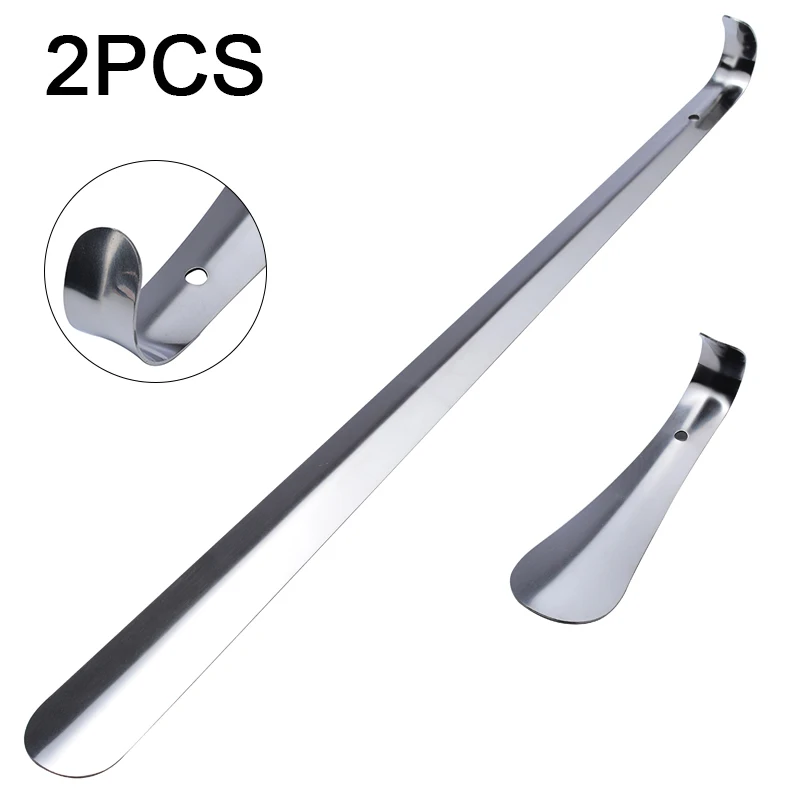 Long Short Metal Stable Stainless Steel Shoe Puller Shoe Horn Helper Easy Wear Home Supply16cmx52cm
