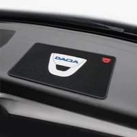car emblem pvc anti slip mat auto interior dashboard non slip mat for dacia duster dokker logan sandero stepway 2021 car goods
