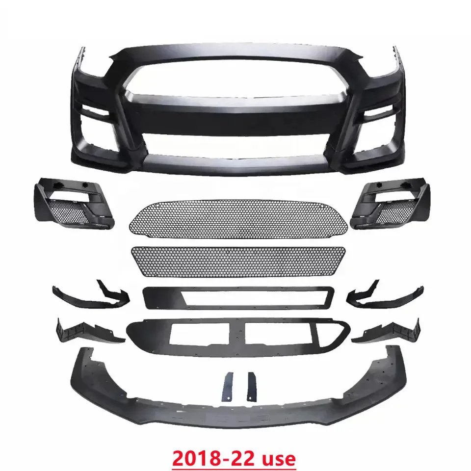Обновление до пластикового комплекта переднего бампера GT500 для Ford Mustang S550 2015-2022
