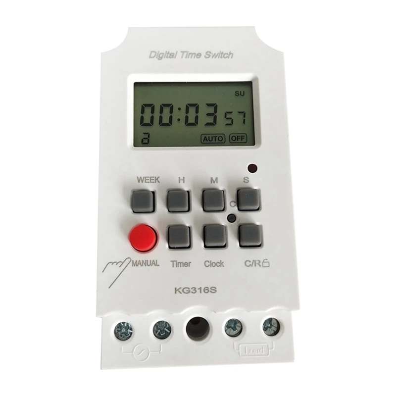 

220VAC 25A KG316S Microcomputer Second Control Switch Automatic Electronic Programmable Power Timer Switch