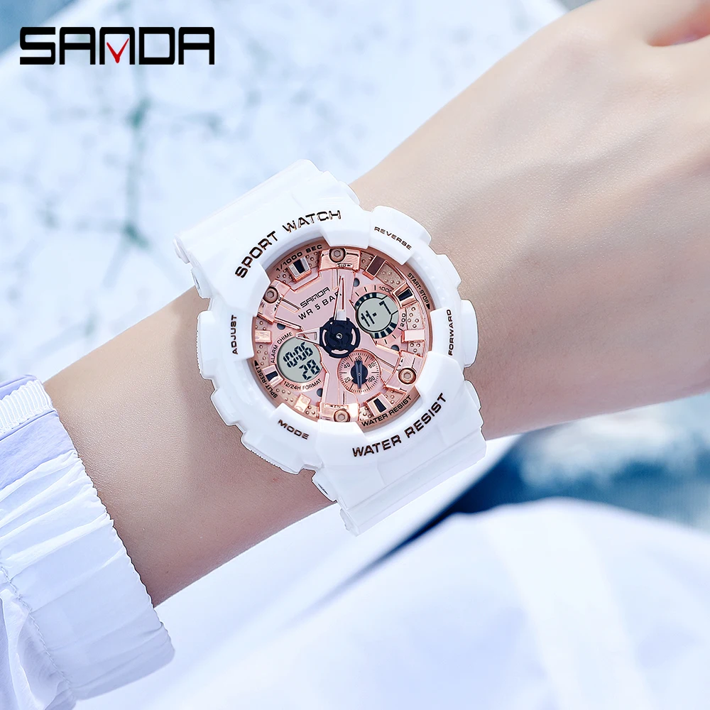 SANDA Couples Wristwatch Digital Sport Waterproof Watch Man Fashion Military Equipment Orologio Uomo Consumer Electronics Watch