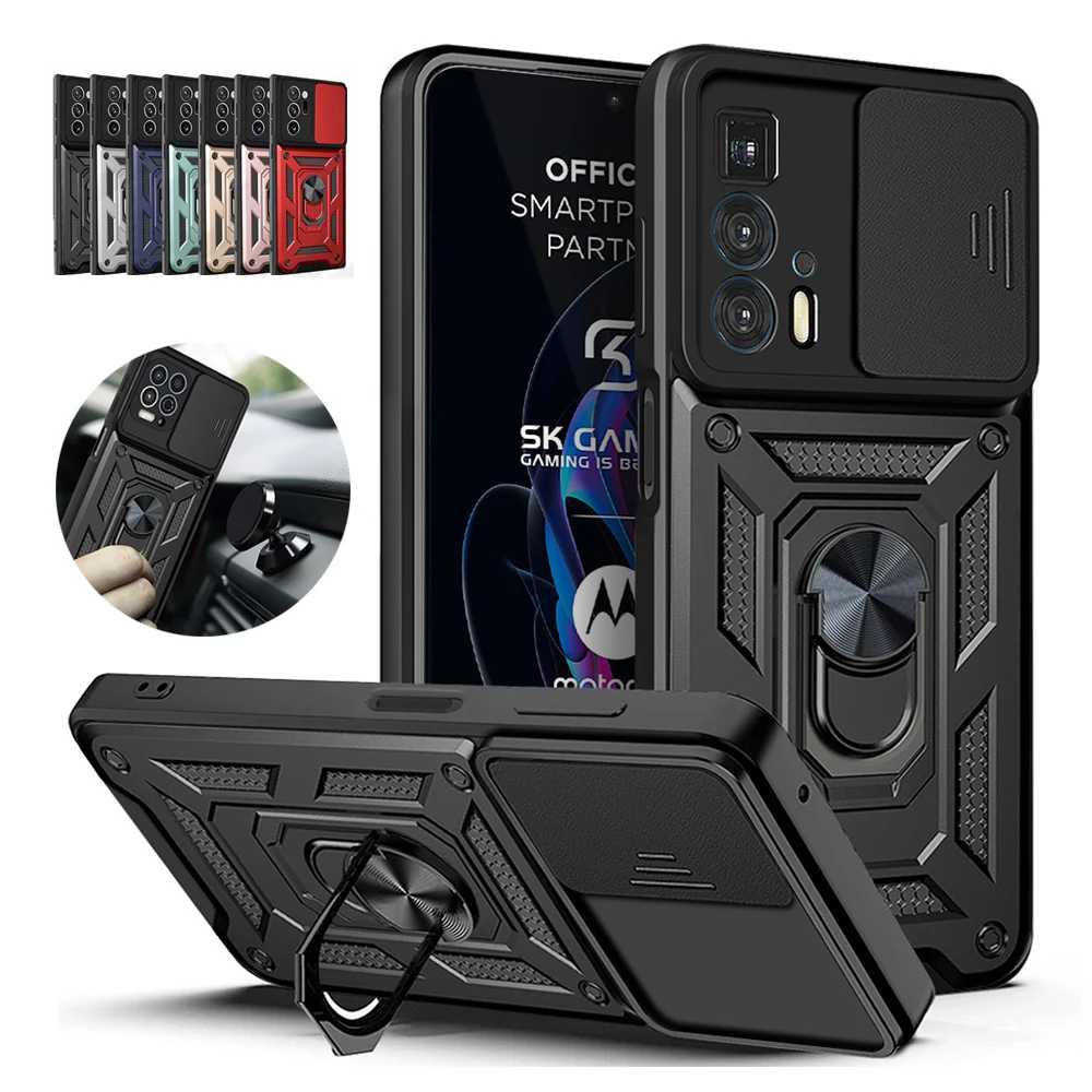 

Slide Camera Lens Case for Motorola Edge 20 Pro Lite Moto G60S G60 G30 G20 G9 Plus G Stylus 5G Power Shockproof Armor Back Cover