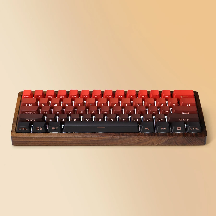 

JKDK KeyCaps Set Side Print Backlit 68 84 96 104 Key Standard ANSI Shine through Legends PBT OEM Profile for Mechanical keyboard