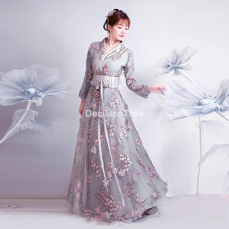 

2022 hanfu costume for women chinese traditional fairy classical dance outfit han tang song dynasty ancient lady long dress
