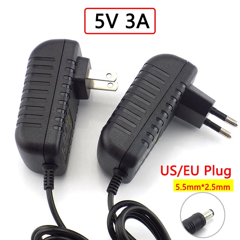 

Adapter DC 5V 3000mA Power Supply Adaptor Charger 5V 3A AC 100V-240V Converter For Android TV Box SP 5.5mmx2.5mm D4
