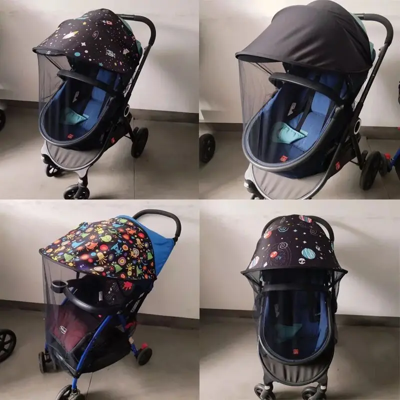 Cover Pram Sunshade Car Seat Buggy Pushchair Cap Cart Awning