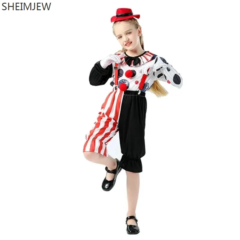 Детский костюм клоуна из фильма для мальчиков и девочек забавный косплея
