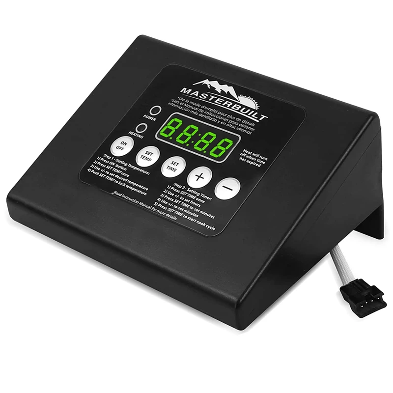 

Digital Thermostat Panel Kit Replacement With Electric Smoker Temperature Probe Compatible With Masterbuilt 20070511