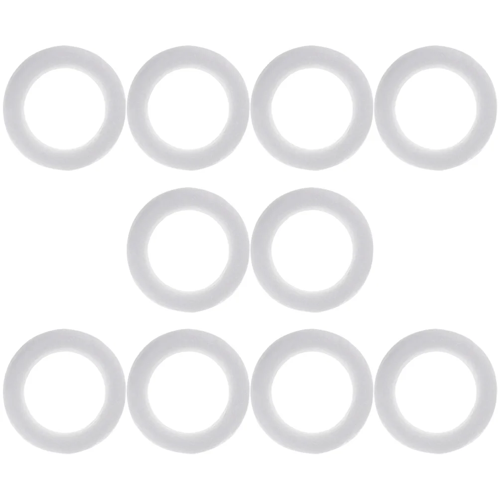 10 шт. круглая пена белый эмбрион рождественские поделки пустой дизайн пенопласт