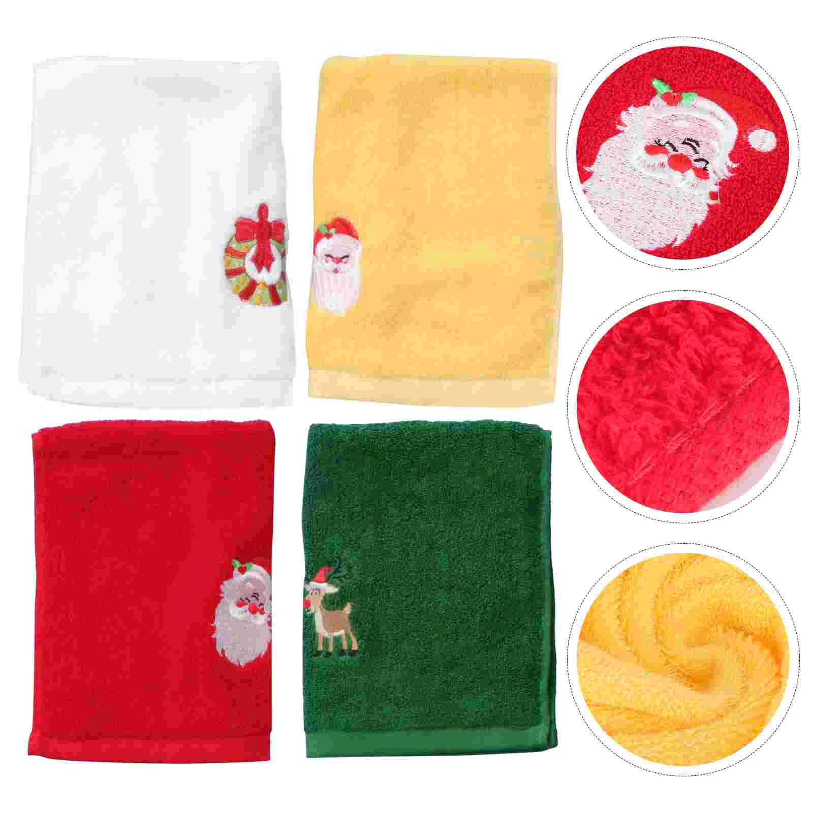 

Towels Christmas Towelface Dish Hand Decorative Bathroom Kitchen Wash Tea Tree Washing Facial Bulk Gift Cloths Santa Your