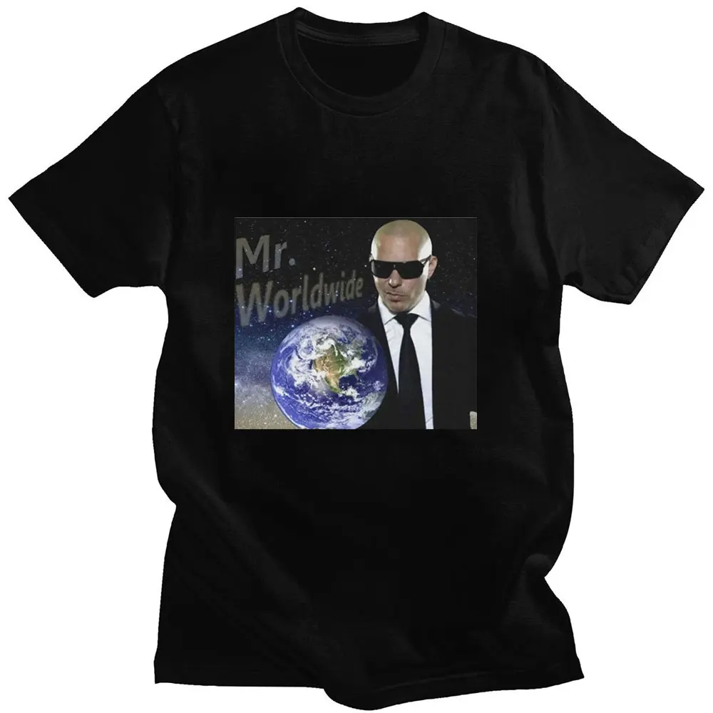 

Mr. Worldwide Graphic 2022 Summer Short-sleeved Thin Cotton Design Casual Loose Men T-shirt Oversized American Funny Print