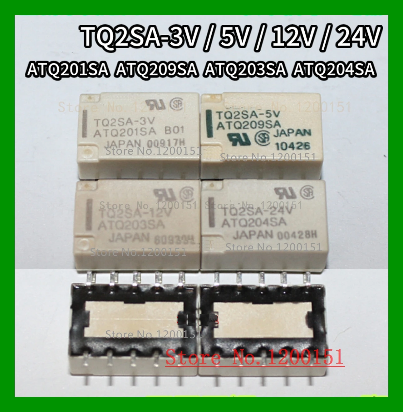 TQ2SA TQ2SA-3V ATQ201SA TQ2SA-5V ATQ209SA TQ2SA-12V ATQ203SA TQ2SA-24V ATQ204SA relay SOP10