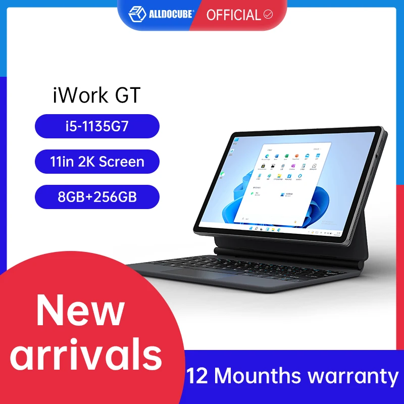 ALLDOCUBE iWORK GT 11-inch win11 Tablet PC 2-in-1 Windows Business Office Standard (Core i5-1135G7) 8G+256G SSD |