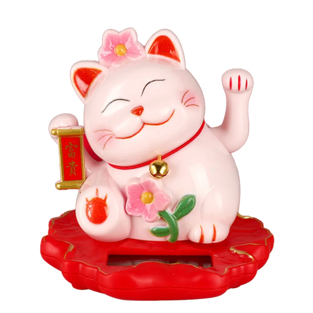 1 шт. солнечные украшения Lucky Cat светочувствительные с большим питанием