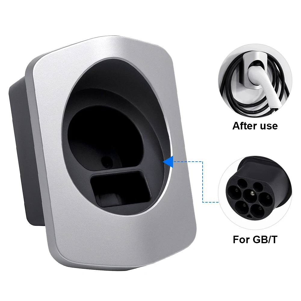 

Держатель зарядного устройства для электромобилей, настенное крепление Type1 Type2 для адаптера зарядки электромобиля Tesla, защита зарядного устройства, автомобильные аксессуары