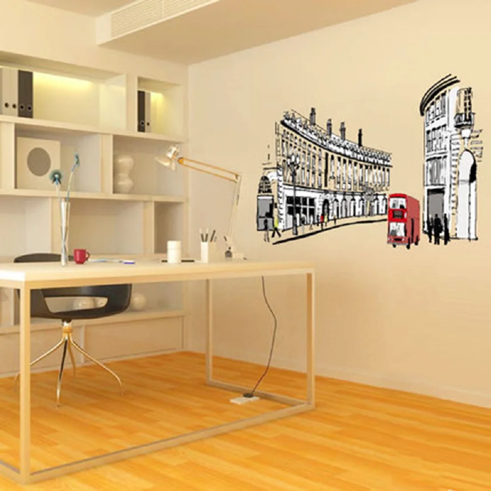 Европейские креативные настенные Стикеры гостиная спальня теплые романтические