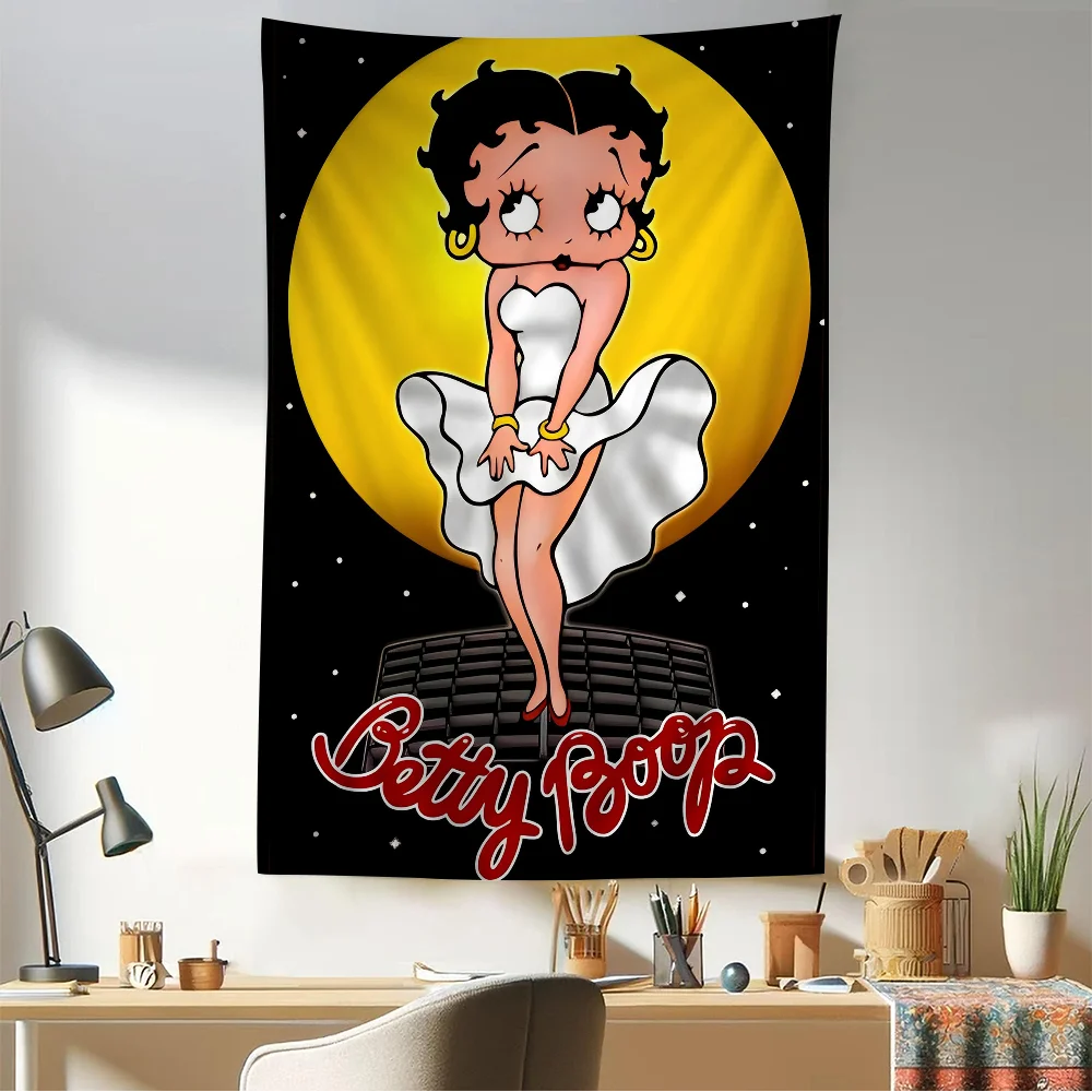 B-Betty-Cute-B-Boop красочный гобелен настенный домашний декор хиппи богемное украшение