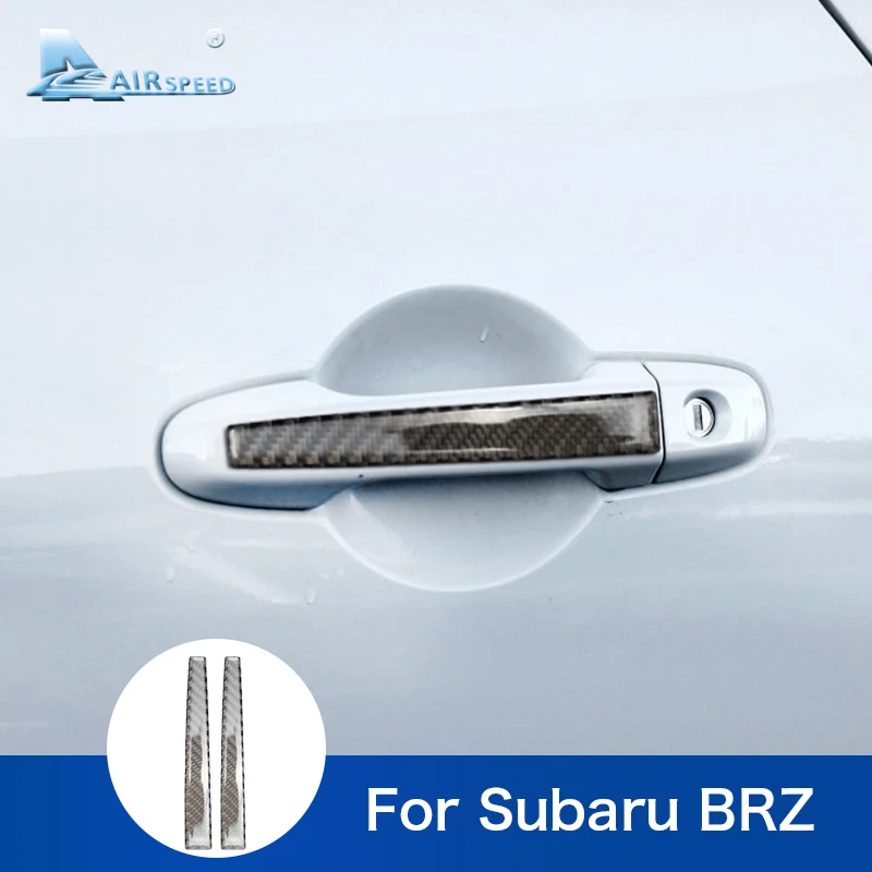 

Airspeed for BRZ Carbon Fiber for SUBARU BRZ Accessories Car Door Handle Trim Strips Protective Cover Decoration Stickers