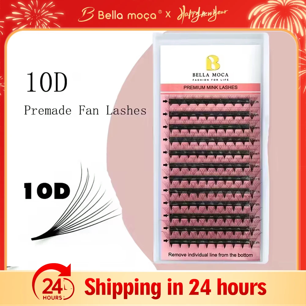 Bella moça10 шт./лот 6D/8D/10D/12D/14D/16D/20D готовые объемные веерные ресницы MIX 8-14 мм