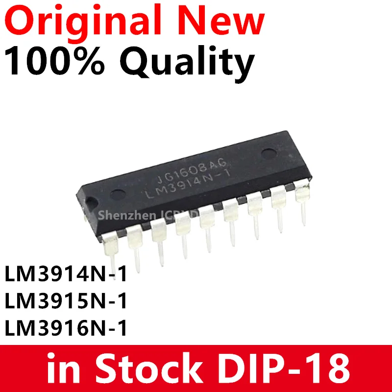 5 шт. LM3914N-1 LM3915N-1 DIP LM3914N LM3915N LM3916N DIP-18 LM3914 LM3915 LM3916 DIP18