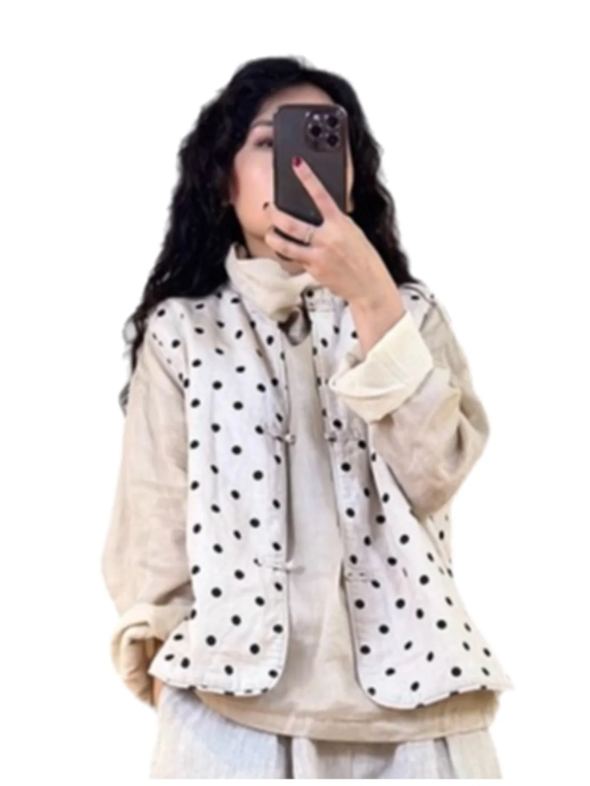 Новый китайский жилет из хлопка и льна с пряжкой в стиле ретро верхняя одежда для