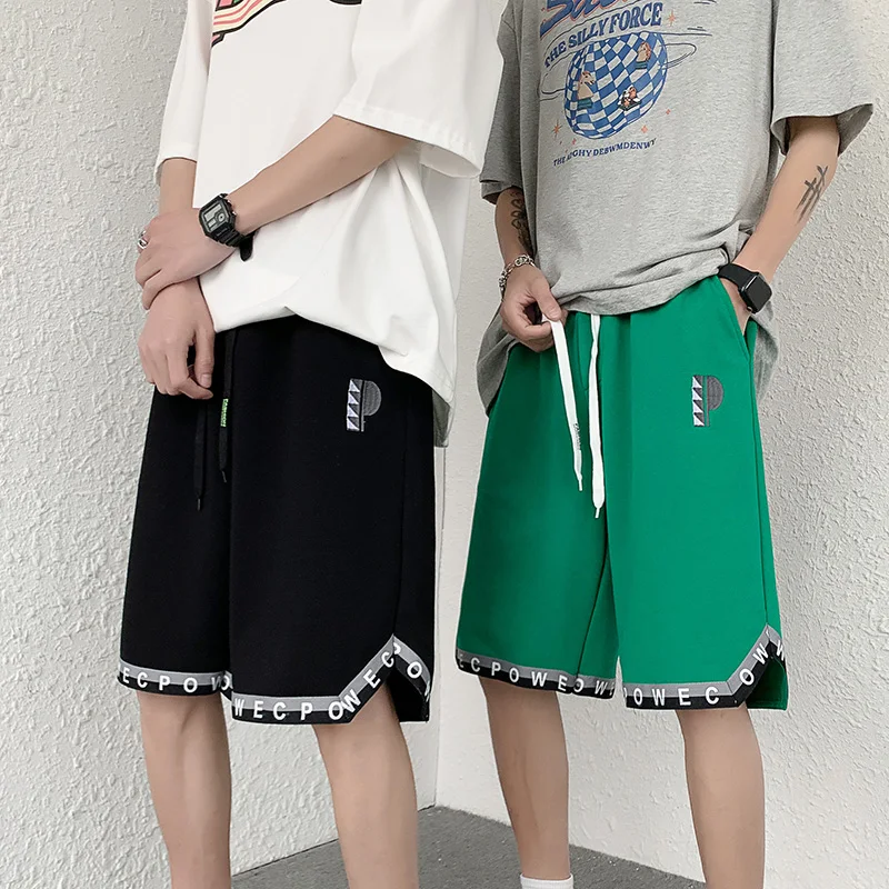 

Summer Shorts for Men Casual Elastic Waist Straight Oversized Short Pants Korean Fashion Loose High Quality Brand Male Clothing