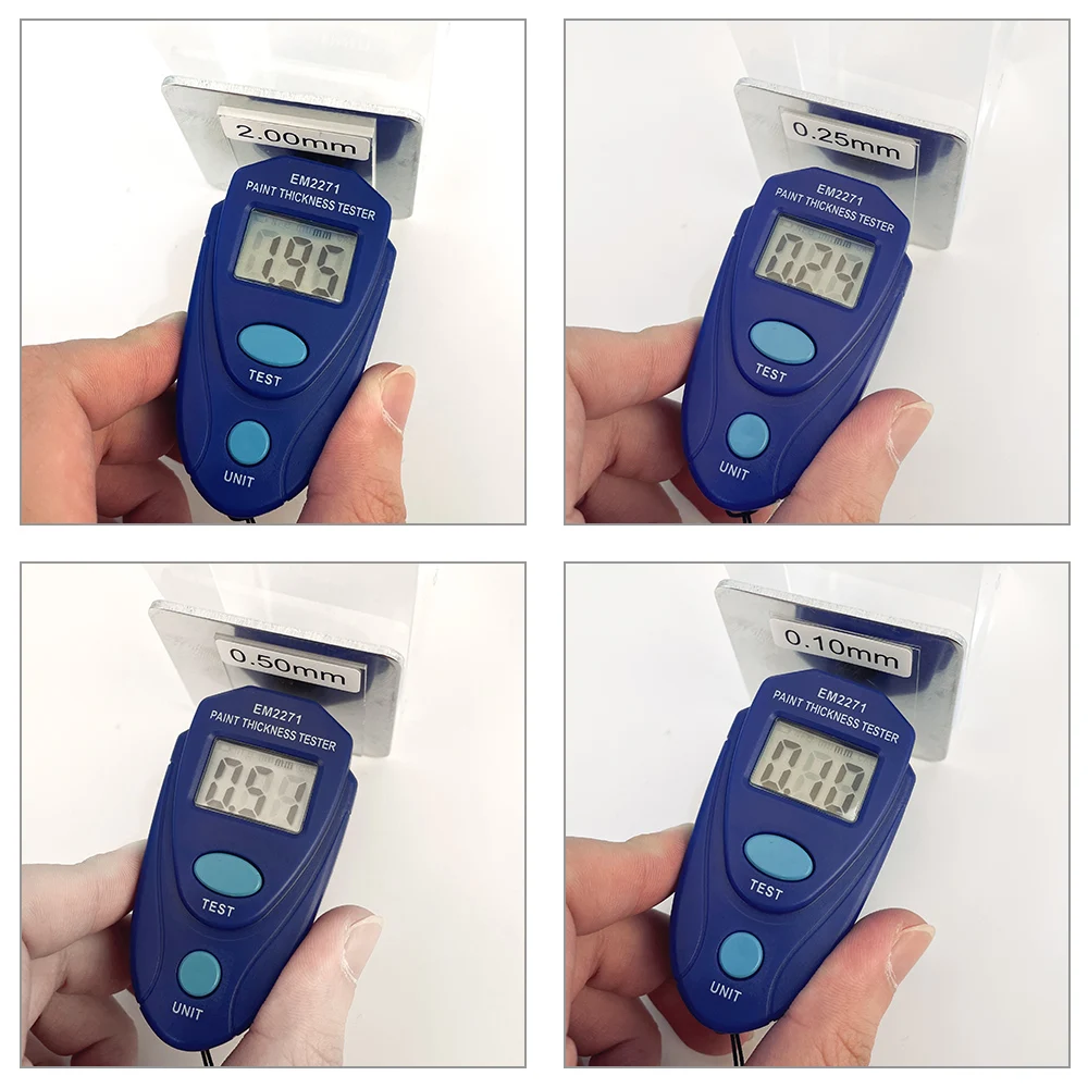Автомобильные аксессуары Миниатюрный цифровой измеритель толщины краски EM2271 с