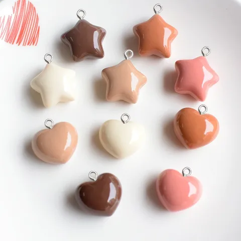 Подвески из смолы Star Love 10 шт