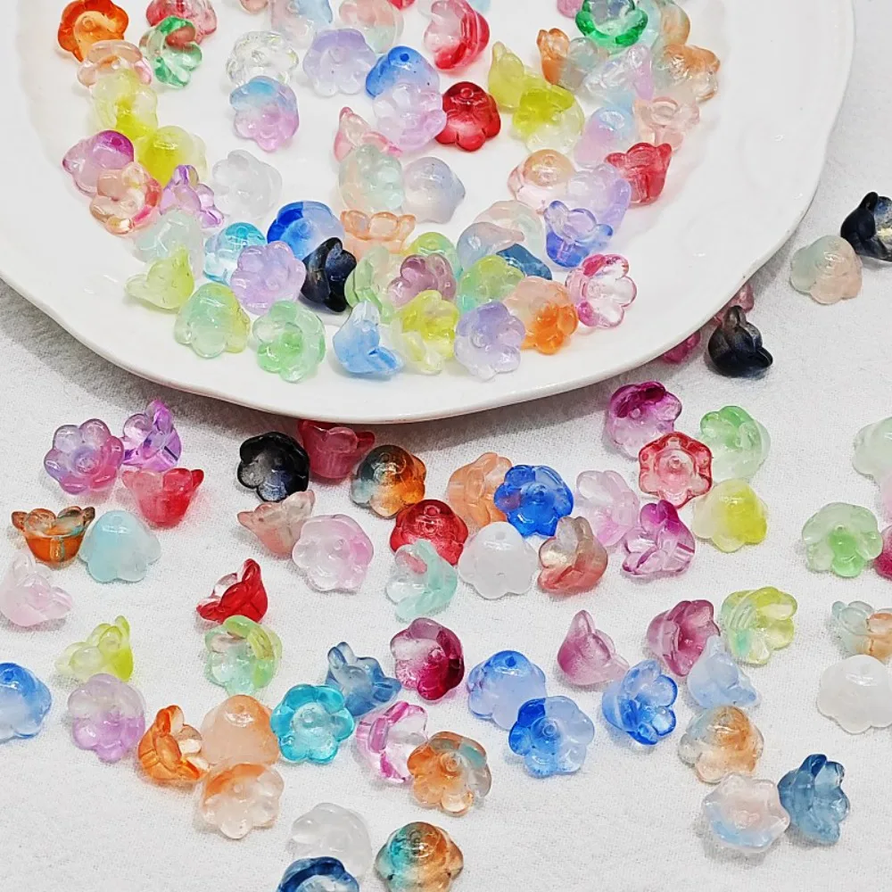 50 шт./компл. 7X12 мм разноцветные бусины-колокольчики лэмпворк аксессуары