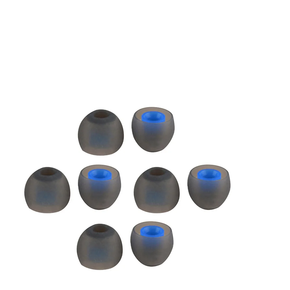 Earbud Tips Replacement Silicone Ear Bud Pieces Cushions Earphone Covers Earpads Accessories Grey Caps Earbuds Blue