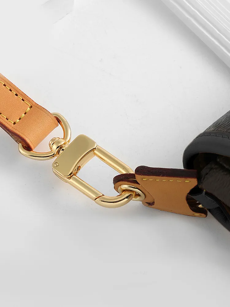 

1Pair Leather Anti-Wear Buckle Adjust Bag Ring Shoulder Strap Shortening Clip Hook Hardware Protection Bag DIY Fixing Accessory