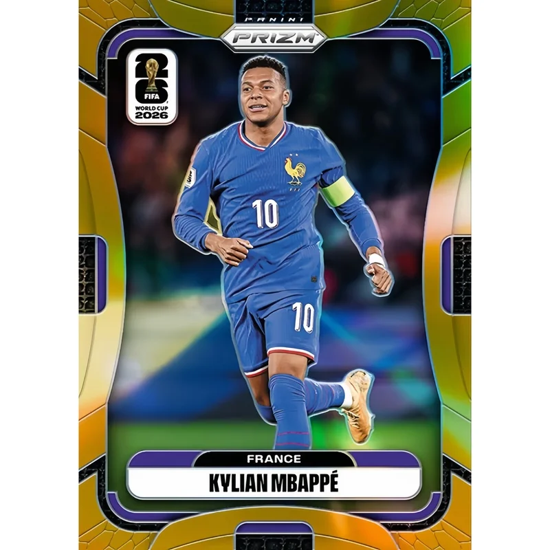 Фото Самодельная коллекционная карточка по футболу FIFA World Cup Panini Donruss Select Mosaic Cracked Ice Kylian Mbappe Lottin collection №5