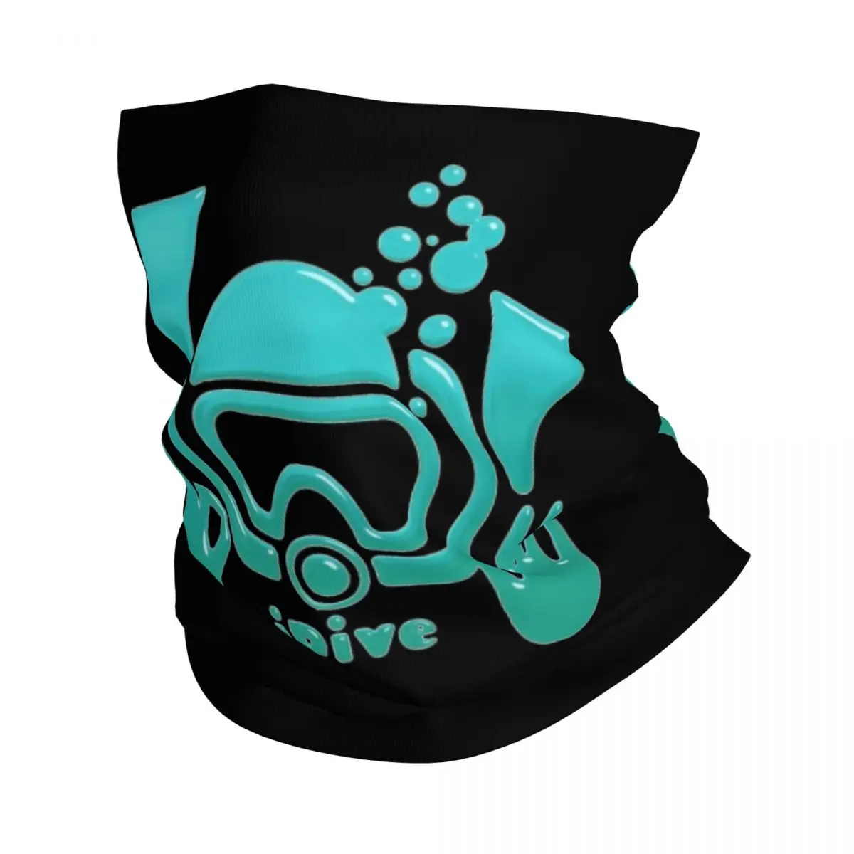 

Бандана аквамариновая Idive, шейный платок с принтом для подводного плавания, многофункциональный ветрозащитный шарф для мужчин, женщин и взрослых