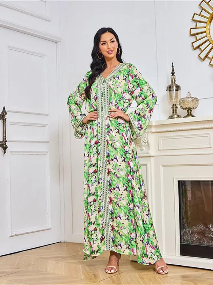 

Ramadan Satin Jalabiya For Women Abaya Dubai Turkey Islam Arabic Muslim Fashion Long Dress Niqab Robe Femme Musulmane Kaftan