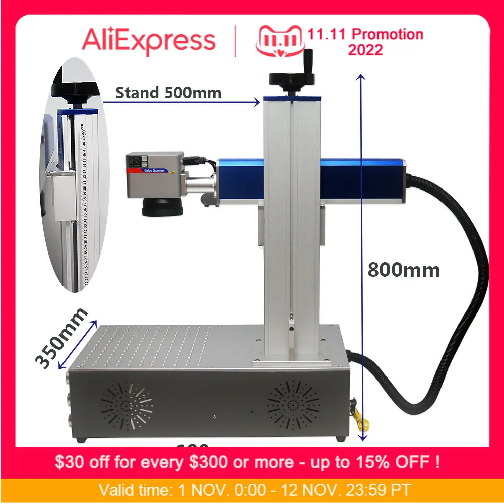 

Disassembled LY Desktop Mini Galvo Scanner Align System All In One Optical Fiber Laser Nameplate Marking Machine 20W 30W 50W