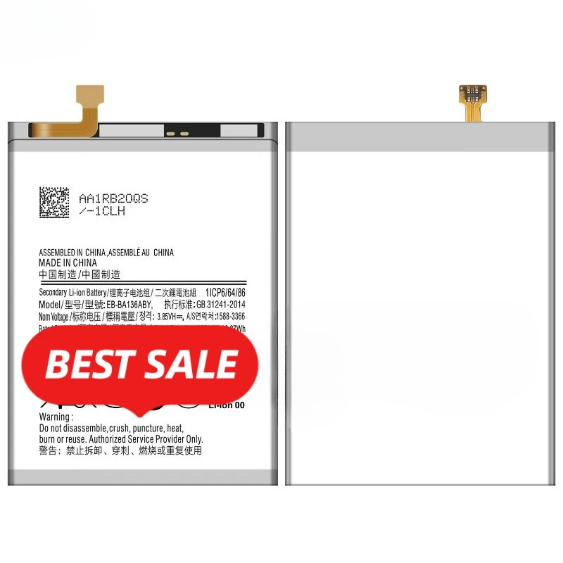 Фото Аккумулятор EB-BA136ABY для Samsung A13 5G/M13 5G, высококачественный, большой емкости, сменный, класс А, с инструментами для установки №2