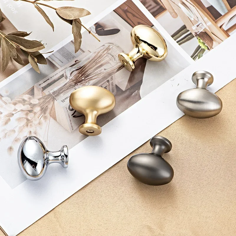 Ручка для шкафа овальный выдвижной ящик с одним отверстием в скандинавском стиле